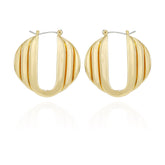 Stacked Link Hoop Earrings