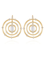 Statement Goldtone & Crystal Drop Earrings
