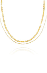 Layered Goldtone Chain Necklace