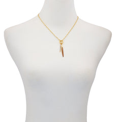 Double Pendant Necklace