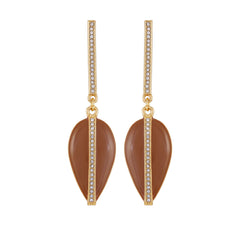 Gold Tone Drop Earrings