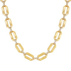 Statement Goldtone Link Necklace