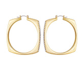 Large Square Hoop Earrings
