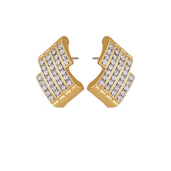 Crystal Bar Stud Earrings