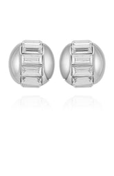Baguette Crystal Stud Earrings