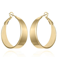 Band Thick Hoop Earrings
