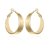 Band Thick Hoop Earrings