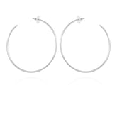 Large Open Hoop Earrings