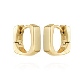 Rectangle Huggie Hoop Earrings
