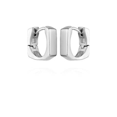 Rectangle Huggie Hoop Earrings