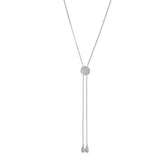 Pave Slider Bolo Necklace