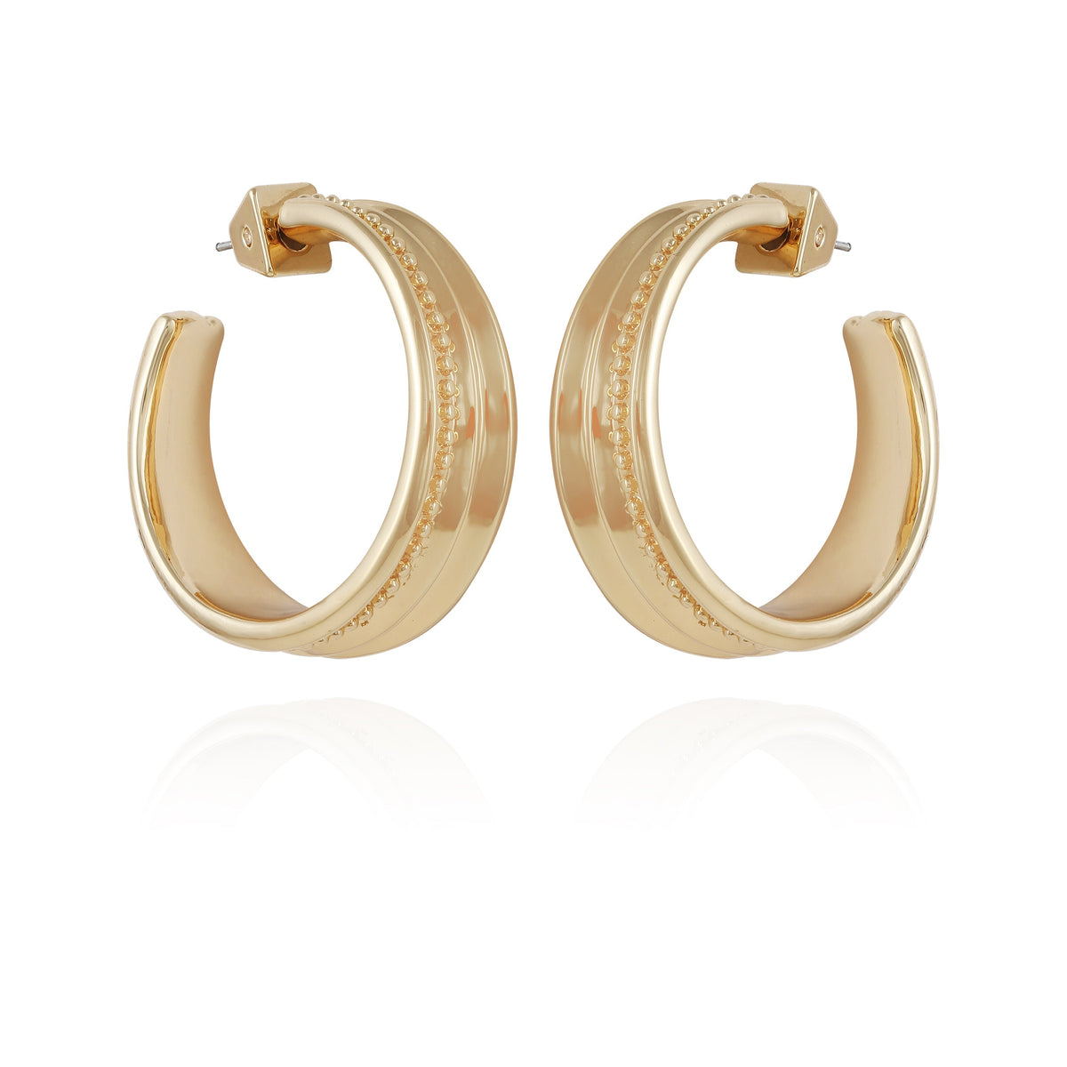 Chunky Open Hoop Earrings