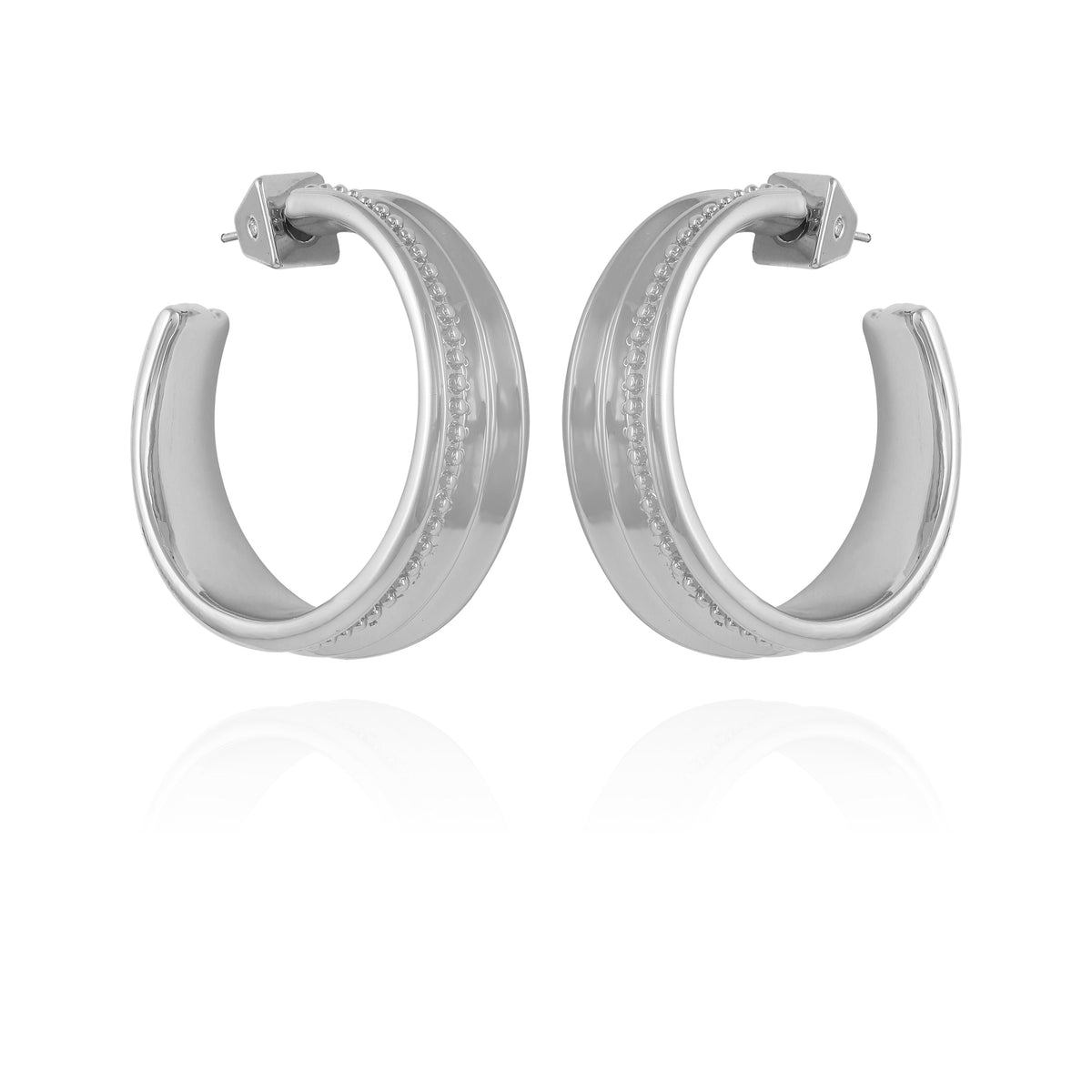 Chunky Open Hoop Earrings