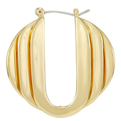 Stacked Link Hoop Earrings
