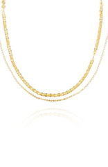 Layered Goldtone Chain Necklace