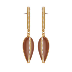 Gold Tone Drop Earrings