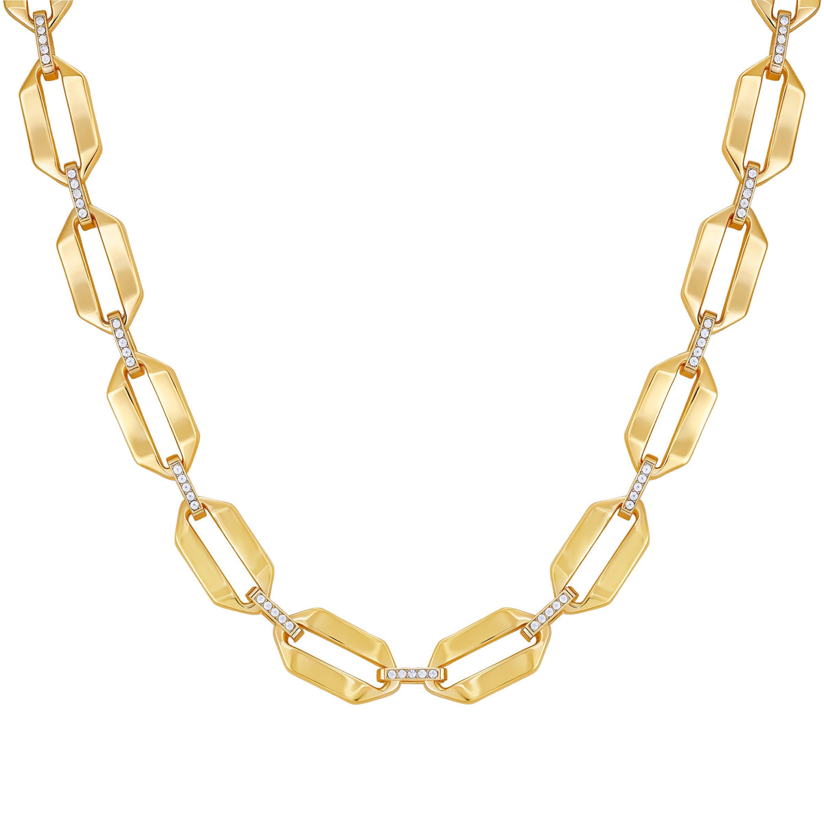 Statement Goldtone Link Necklace