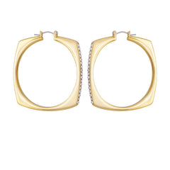 Large Square Hoop Earrings