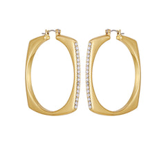 Large Square Hoop Earrings