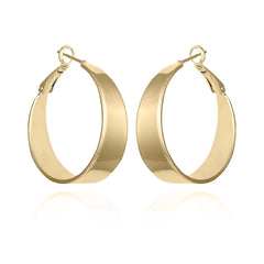 Band Thick Hoop Earrings