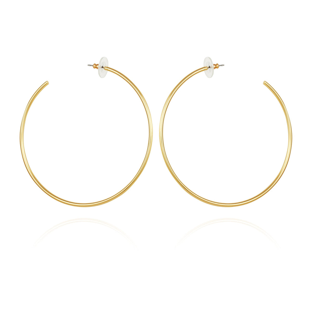 Large Open Hoop Earrings