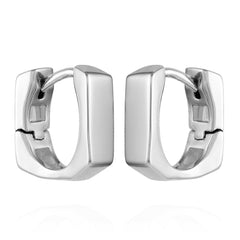 Rectangle Huggie Hoop Earrings